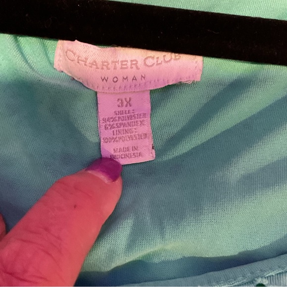 Charter Club Plus Size Tank Blouse - Picture 4 of 4